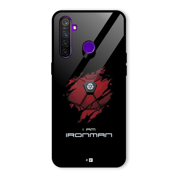 I Am Ironman Glass Back Case for Realme 5 Pro