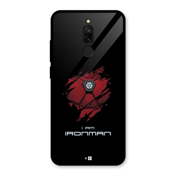 I Am Ironman Glass Back Case for Redmi 8