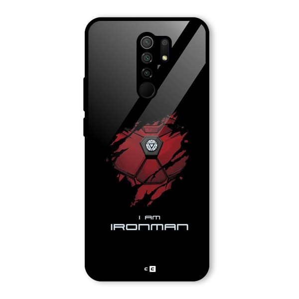 I Am Ironman Glass Back Case for Redmi 9 Prime