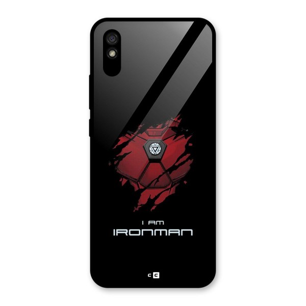 I Am Ironman Glass Back Case for Redmi 9i