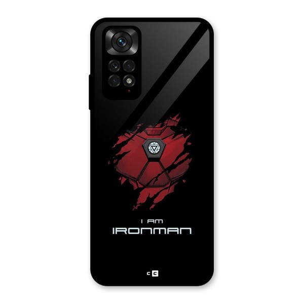 I Am Ironman Glass Back Case for Redmi Note 11S