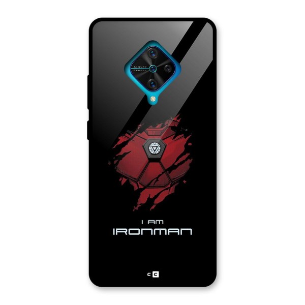 I Am Ironman Glass Back Case for Vivo S1 Pro