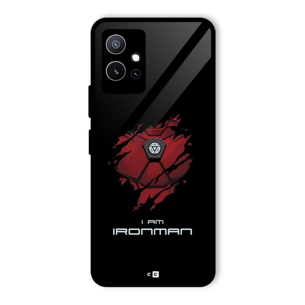 I Am Ironman Glass Back Case for Vivo T1 5G