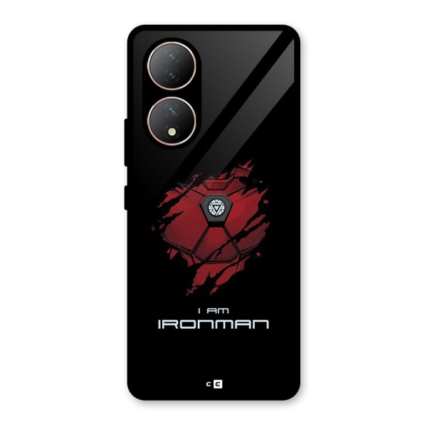 I Am Ironman Glass Back Case for Vivo T2