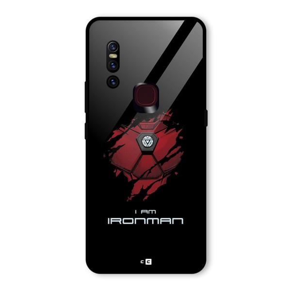 I Am Ironman Glass Back Case for Vivo V15