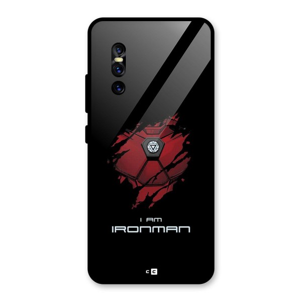 I Am Ironman Glass Back Case for Vivo V15 Pro