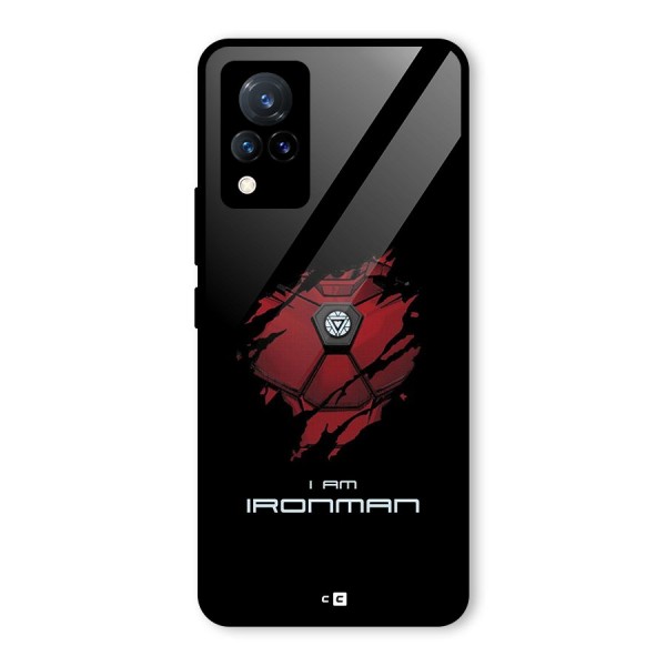 I Am Ironman Glass Back Case for Vivo V21 5G