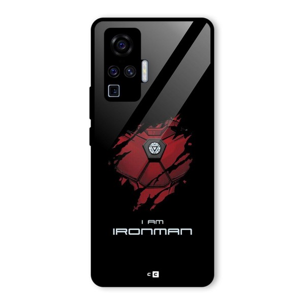 I Am Ironman Glass Back Case for Vivo X50 Pro