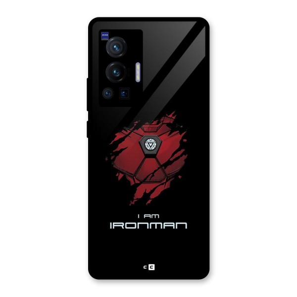 I Am Ironman Glass Back Case for Vivo X70 Pro