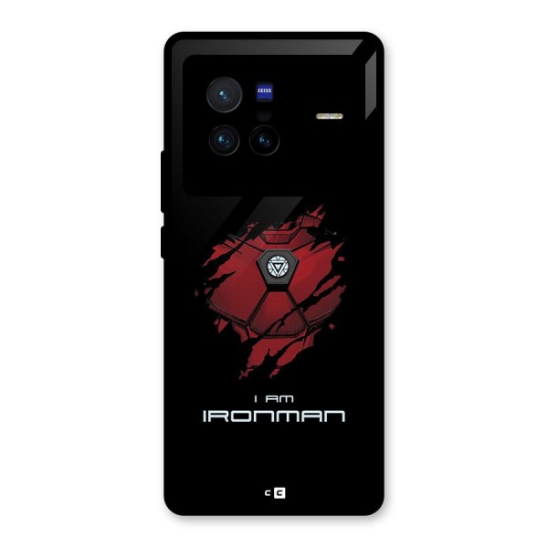 I Am Ironman Glass Back Case for Vivo X80