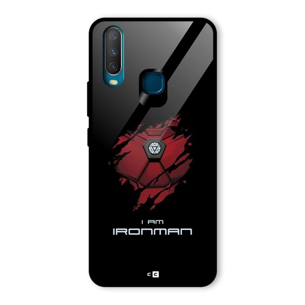 I Am Ironman Glass Back Case for Vivo Y12