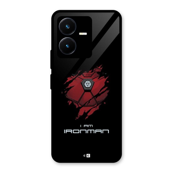 I Am Ironman Glass Back Case for Vivo Y22