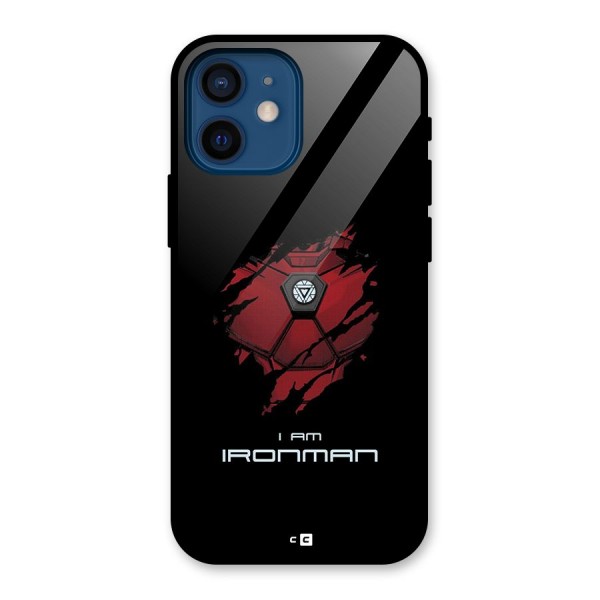 I Am Ironman Glass Back Case for iPhone 12 Mini