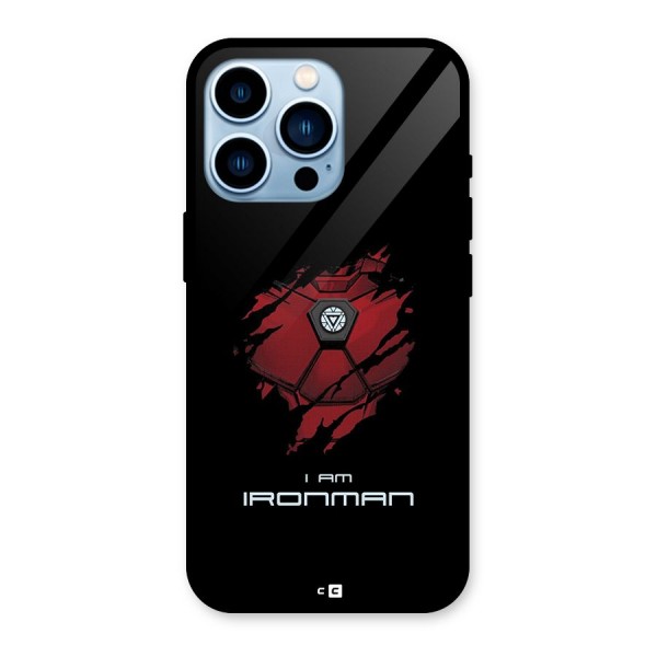 I Am Ironman Glass Back Case for iPhone 13 Pro