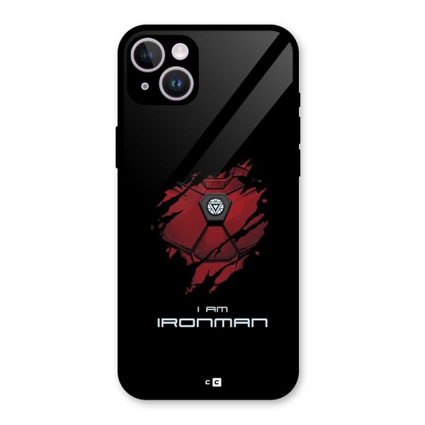 I Am Ironman Glass Back Case for iPhone 14 Plus