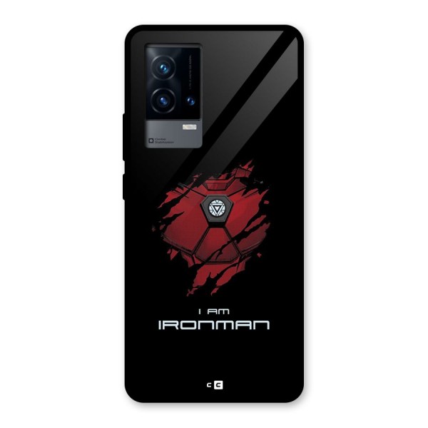 I Am Ironman Glass Back Case for iQOO 9 5G