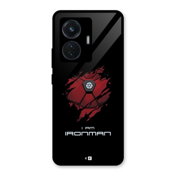 I Am Ironman Glass Back Case for iQOO Z6 44W