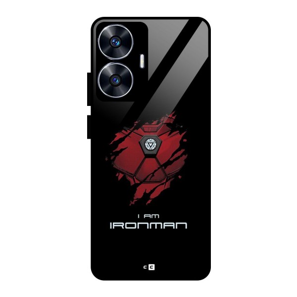 I Am Ironman Glass Back Case for realme C55