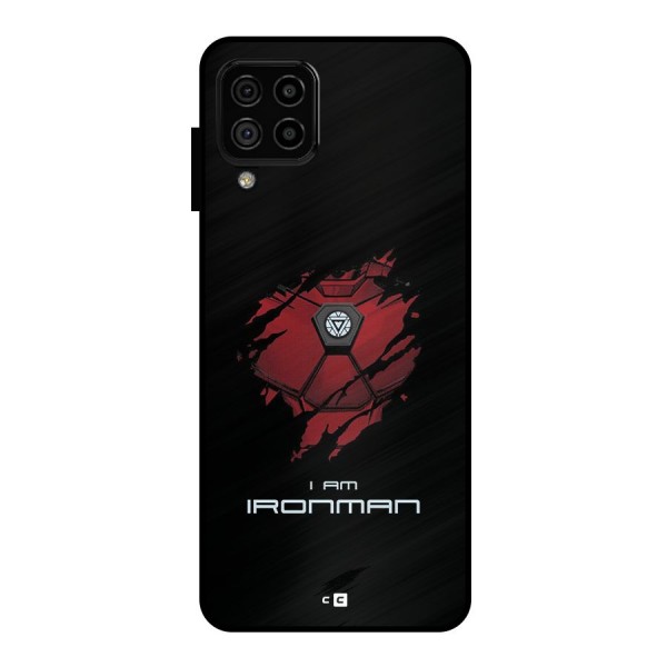 I Am Ironman Metal Back Case for Galaxy A22 4G