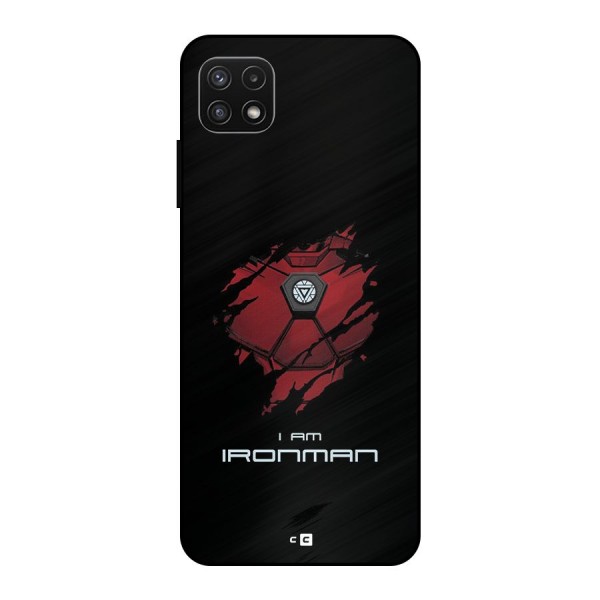 I Am Ironman Metal Back Case for Galaxy A22 5G