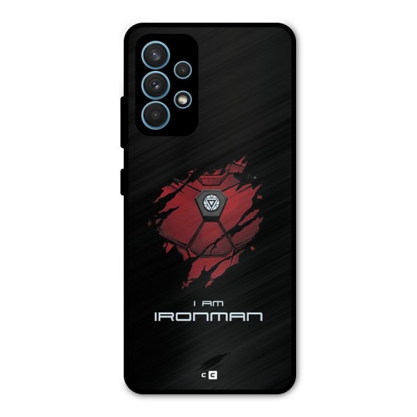 I Am Ironman Metal Back Case for Galaxy A32