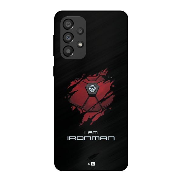 I Am Ironman Metal Back Case for Galaxy A33 5G