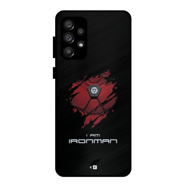 I Am Ironman Metal Back Case for Galaxy A73 5G