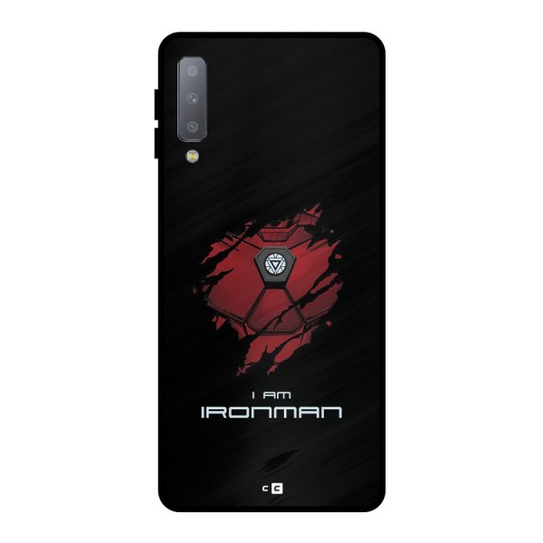 I Am Ironman Metal Back Case for Galaxy A7 (2018)