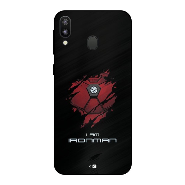 I Am Ironman Metal Back Case for Galaxy M20