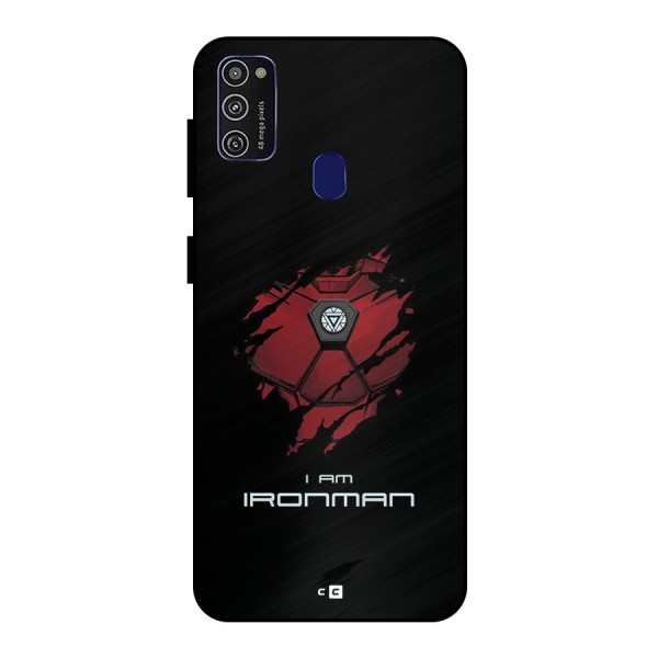 I Am Ironman Metal Back Case for Galaxy M21