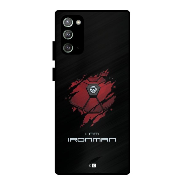 I Am Ironman Metal Back Case for Galaxy Note 20