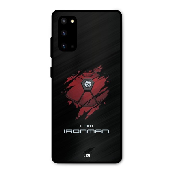 I Am Ironman Metal Back Case for Galaxy S20