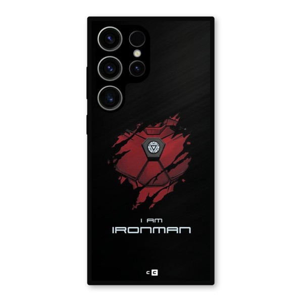 I Am Ironman Metal Back Case for Galaxy S23 Ultra