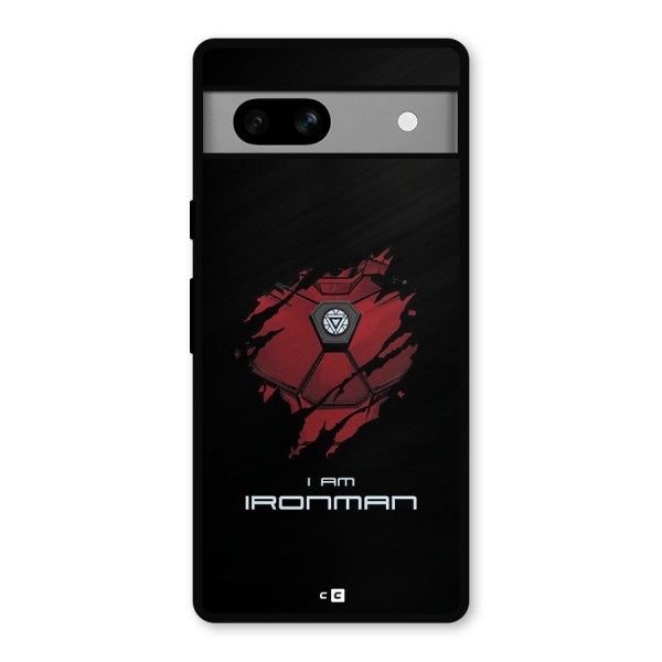 I Am Ironman Metal Back Case for Google Pixel 7a