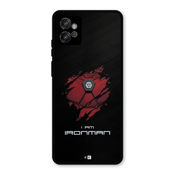 I Am Ironman Metal Back Case for Moto G32