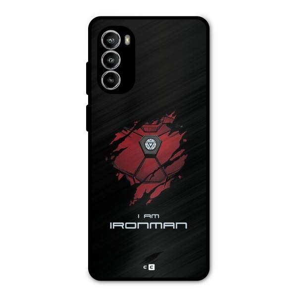 I Am Ironman Metal Back Case for Moto G52