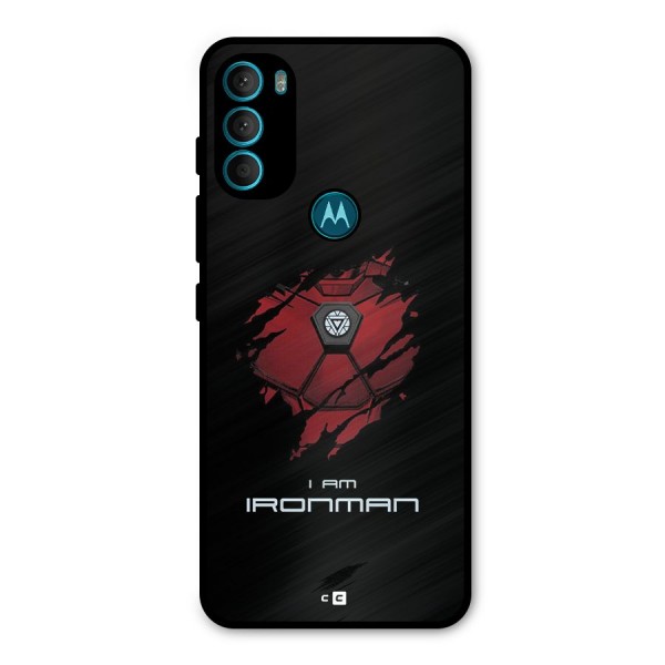 I Am Ironman Metal Back Case for Moto G71 5G