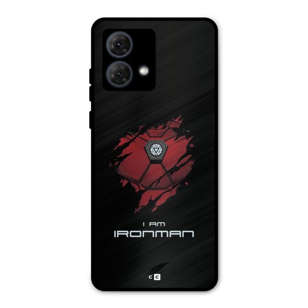 I Am Ironman Metal Back Case for Moto G84