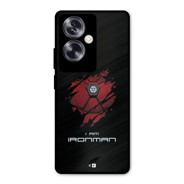 I Am Ironman Metal Back Case for Oppo A79 5G