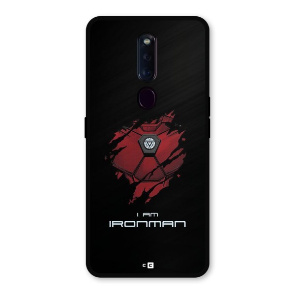 I Am Ironman Metal Back Case for Oppo F11 Pro