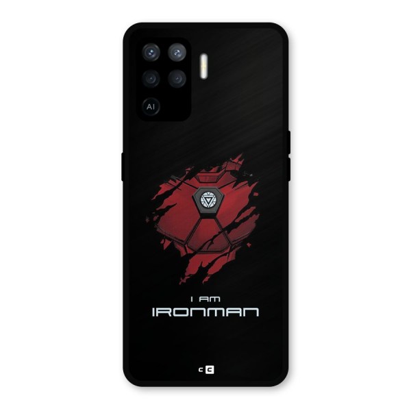 I Am Ironman Metal Back Case for Oppo F19 Pro