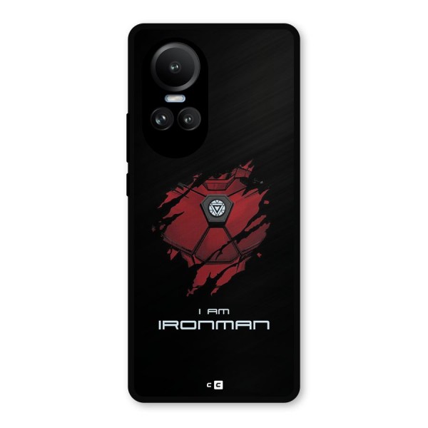 I Am Ironman Metal Back Case for Oppo Reno10 Pro