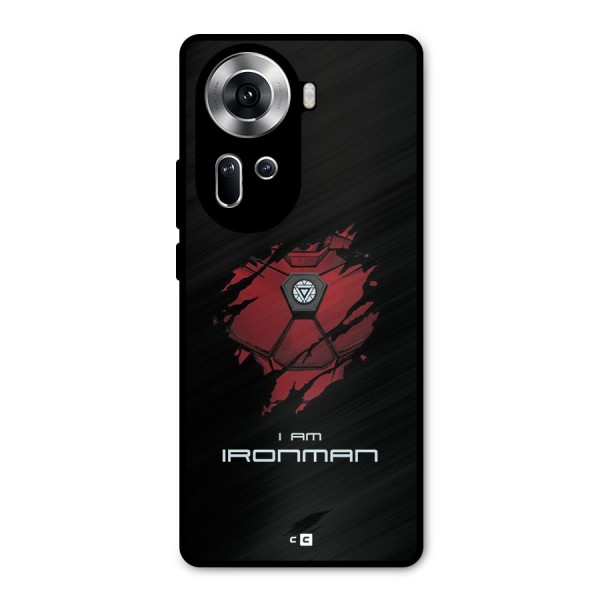 I Am Ironman Metal Back Case for Oppo Reno11 5G