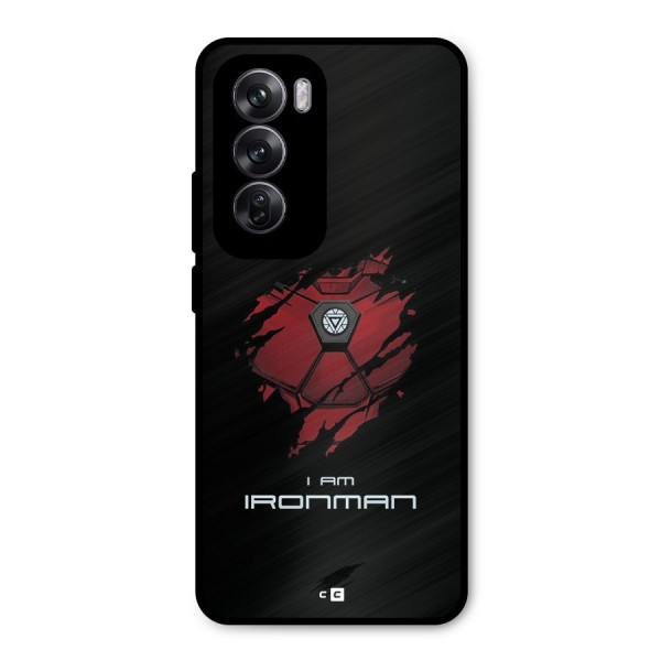 I Am Ironman Metal Back Case for Oppo Reno12 Pro