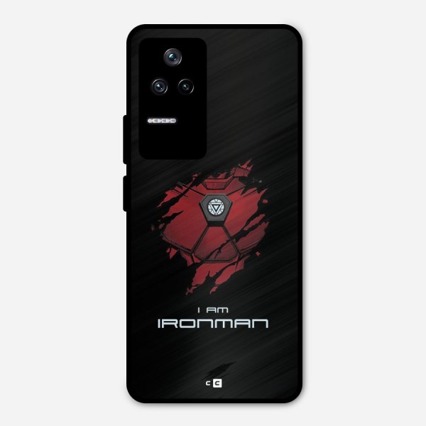 I Am Ironman Metal Back Case for Poco F4 5G