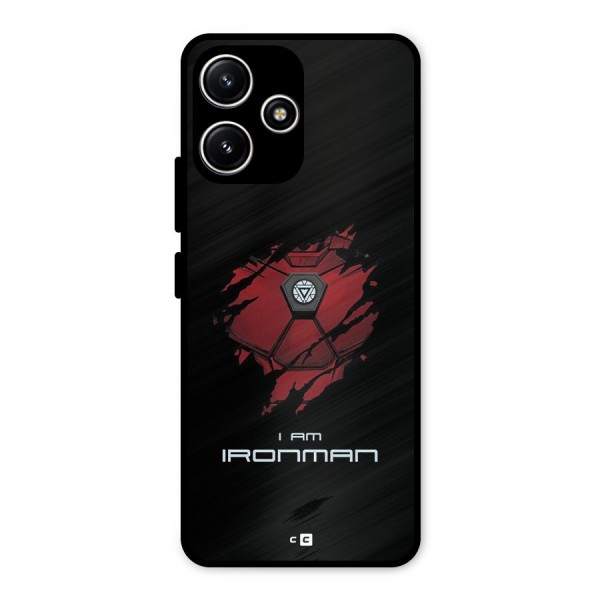 I Am Ironman Metal Back Case for Poco M6 Pro