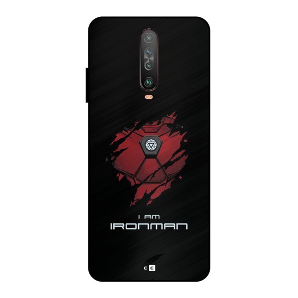 I Am Ironman Metal Back Case for Poco X2