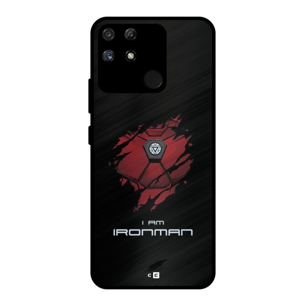 I Am Ironman Metal Back Case for Realme Narzo 50A