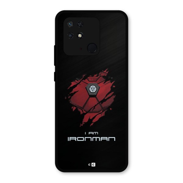 I Am Ironman Metal Back Case for Redmi 10 Power