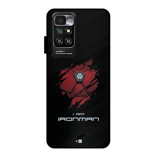 I Am Ironman Metal Back Case for Redmi 10 Prime